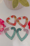 Heart Multicolor Hoop Set