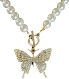 Butterfly Pearl Necklace