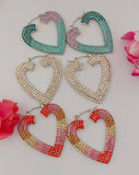 Heart Multicolor Hoop Set