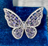 Margie Collection Purple Butterfly Ring